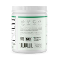 Allergen note indicating coconut in a vegan Snap BCAA formula.