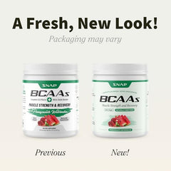 BCAA powder scoop dissolving in water for intra-workout hydration with Snap.