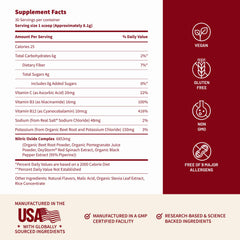 Snap Supplements beet powder shaken into smoothie for active days.