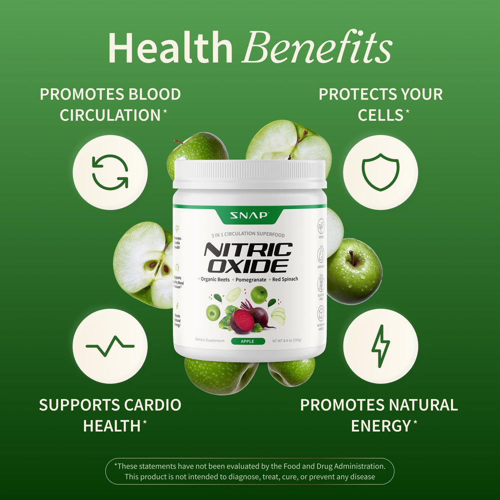 Snap Supplements beet root powder smoothie with apple flavor demonstrates versatility and taste.