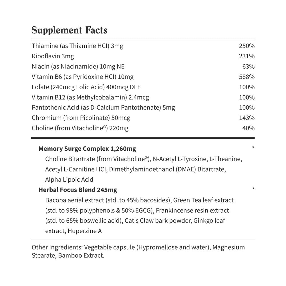 Snap Supplements Brain Booster on a desk scene suggests daily-use routine.