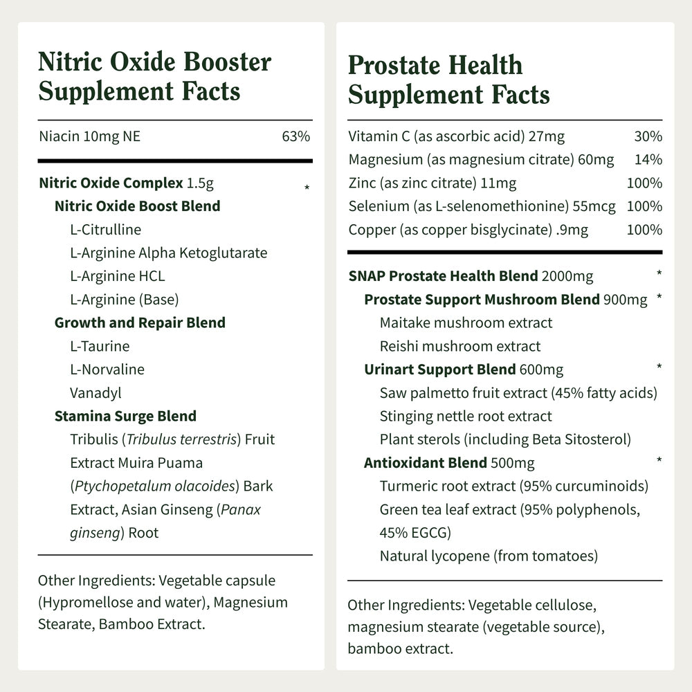 Snap Supplements Bundle packaging displays two bottles for comprehensive wellness.