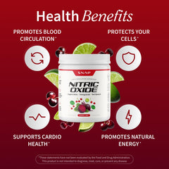 Snap Supplements Cherry Lime label on beet root powder container.