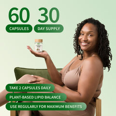Snap Supplements Cholesterol Health bottle with pills on clean white surface.