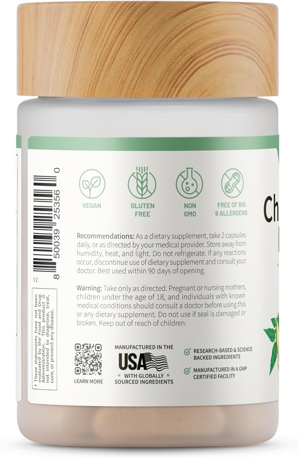 Snap Supplements Cholesterol Health natural ingredients label focus.