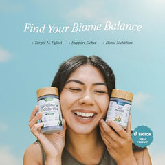 Snap Supplements Daily Vitality Gut Harmony capsules on a bright kitchen counter