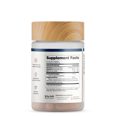Snap Supplements Eye Health 60-count packaging displayed on shelf.