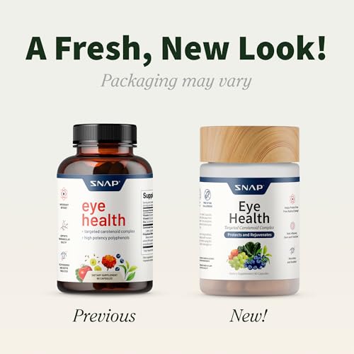Snap Supplements Eye Health capsules close-up highlighting lutein and zeaxanthin blend for vision clarity.