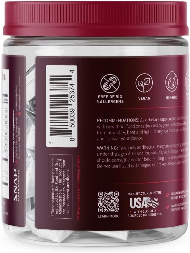 Snap Supplements Heart Beets in gym bag to illustrate portable cardiovascular nutrition.