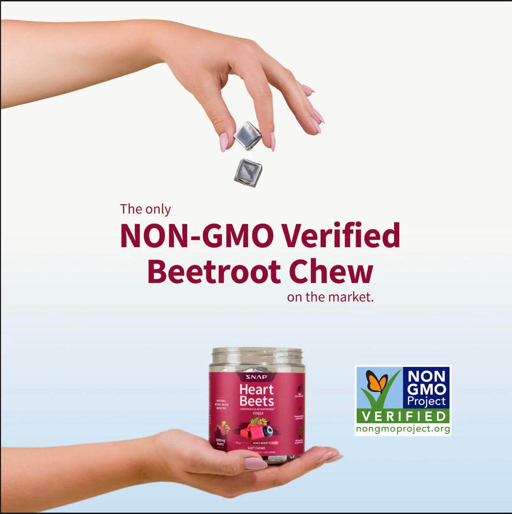 Heart Beets travel-friendly pack shown for busy professionals.