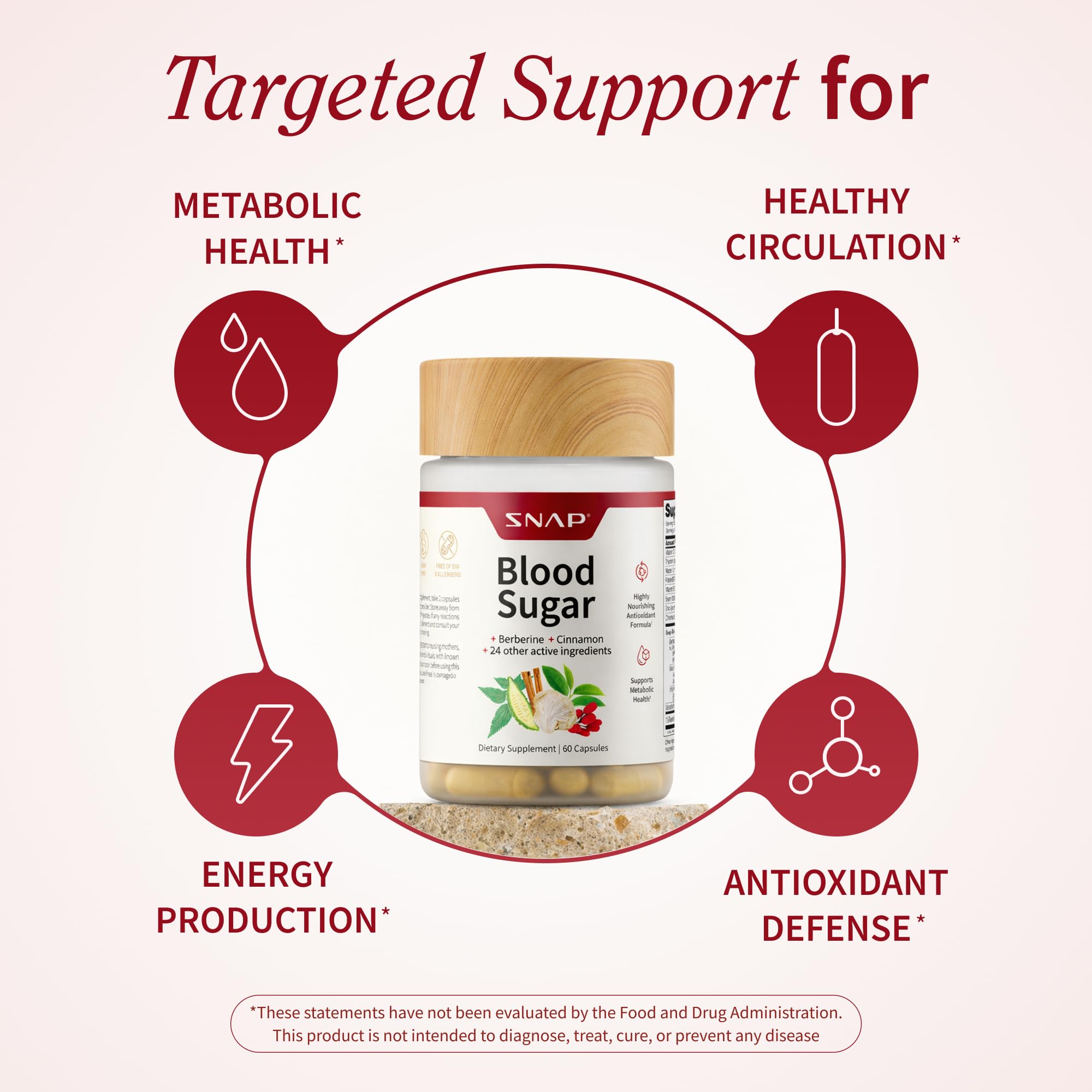 Snap Supplements ingredient label close-up highlighting premium extracts for quality.