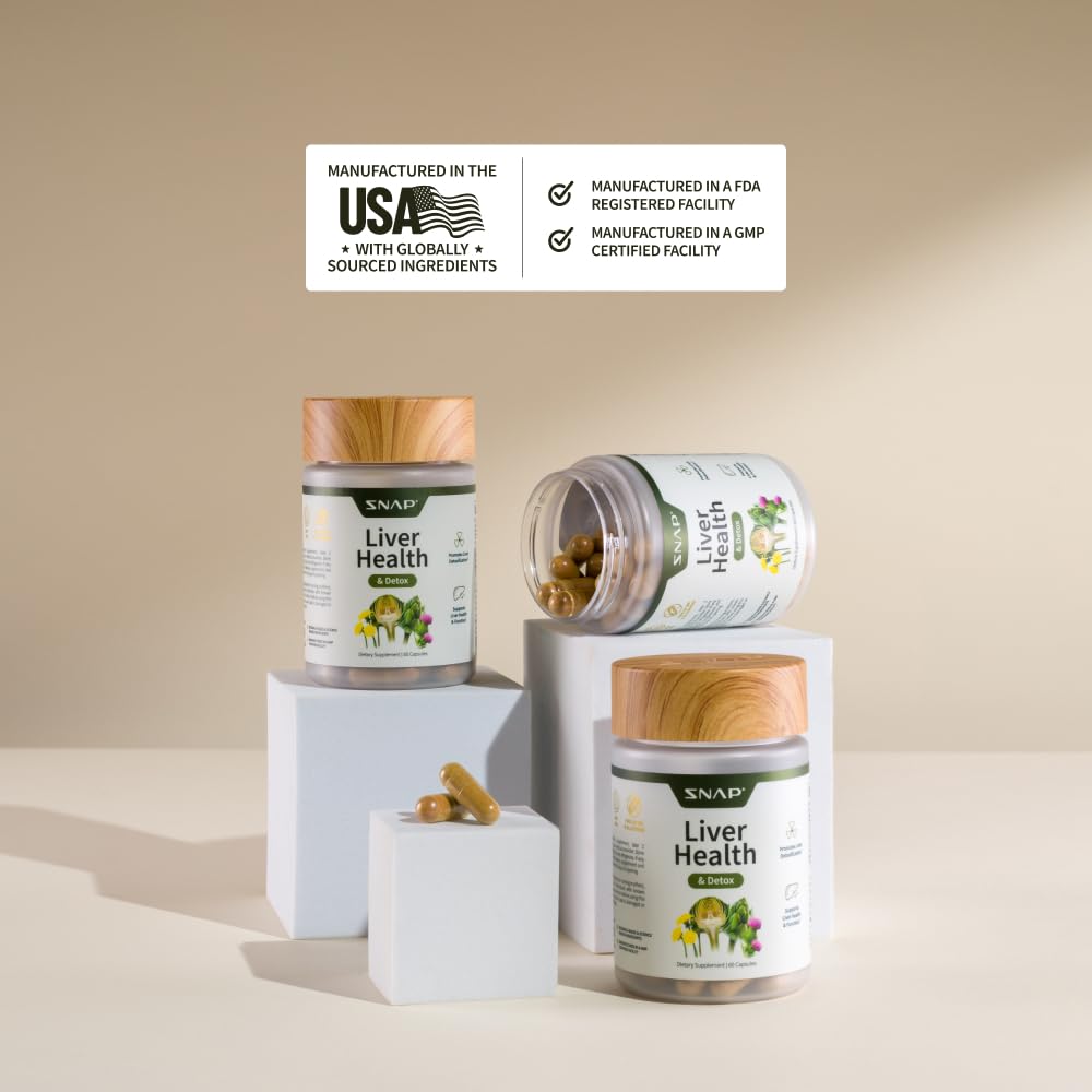 Liver Health Detox label close-up showing vegan, non-GMO quality