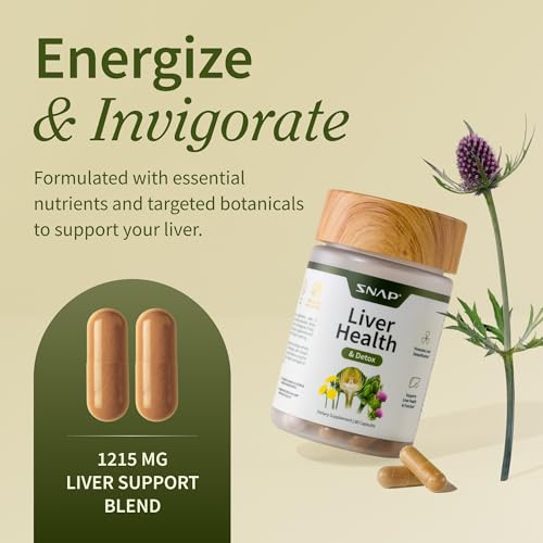 Snap Supplements milk thistle capsules highlighting natural support for liver wellness