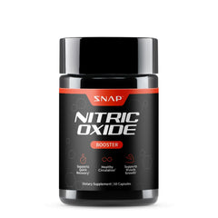 Snap Supplements Nitric Oxide bottle front view promoting daily vitality