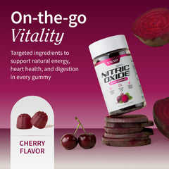 Two-pack package of Snap Supplements Nitric Oxide Gummies for convenience