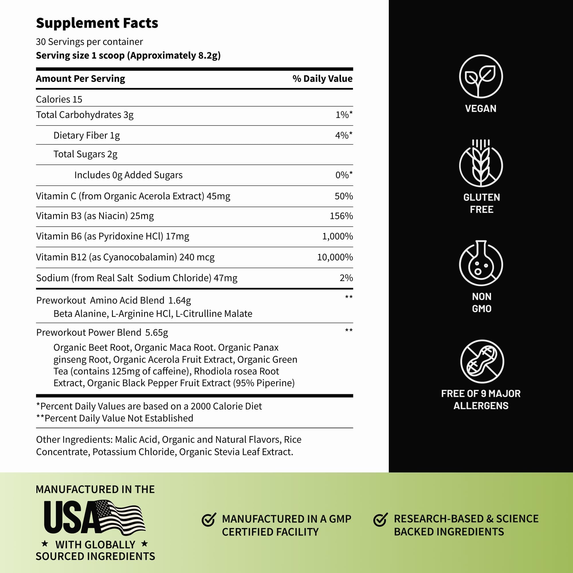 Beet and amino acids within Snap Supplements Pre-Workout illustrated for nitric oxide support.