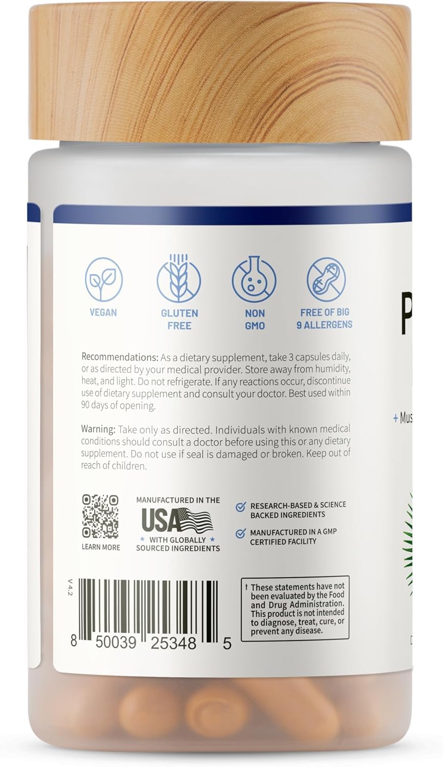 Snap Supplements Prostate Health bottle on white table for clear visibility