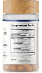 Snap Supplements Prostate Health bottle with spoon-shot for daily regimen