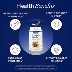 Capsules close-up of Snap Supplements Prostate Health on a clean surface
