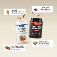 Snap Supplements Prostate Health bottle supports urinary wellness and comfort.