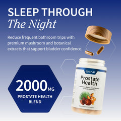 Snap Supplements Prostate Health Saw Palmetto capsules closeup suggests urinary comfort support