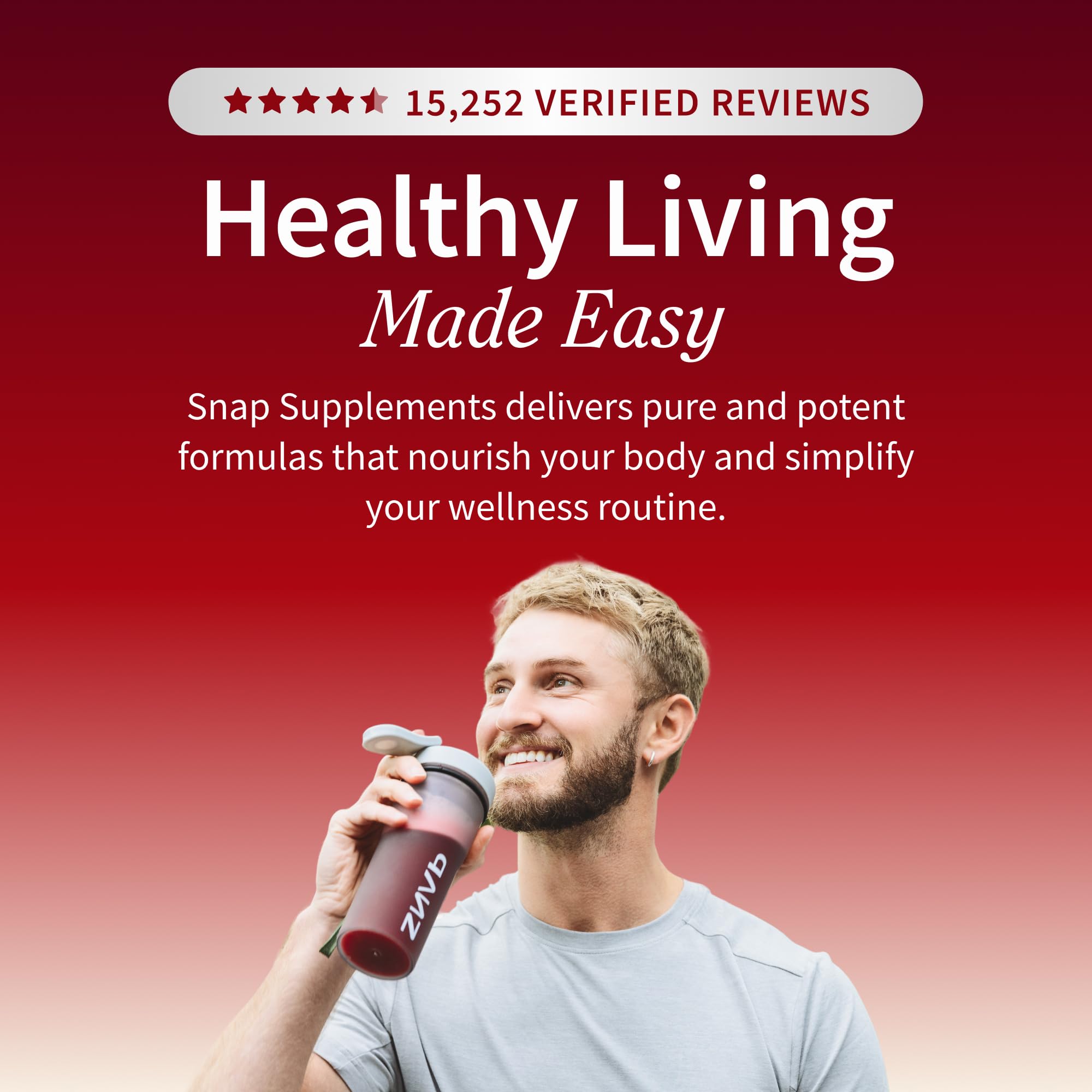 Snap Supplements red spinach leaf highlighting antioxidant support.