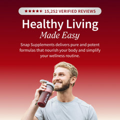 Snap Supplements red spinach leaf highlighting antioxidant support.