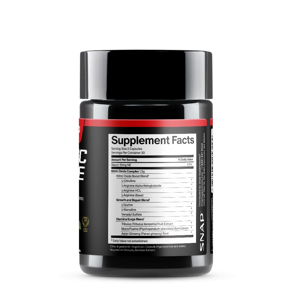 Snap Supplements nitric-oxide product in gym setting hints workout support