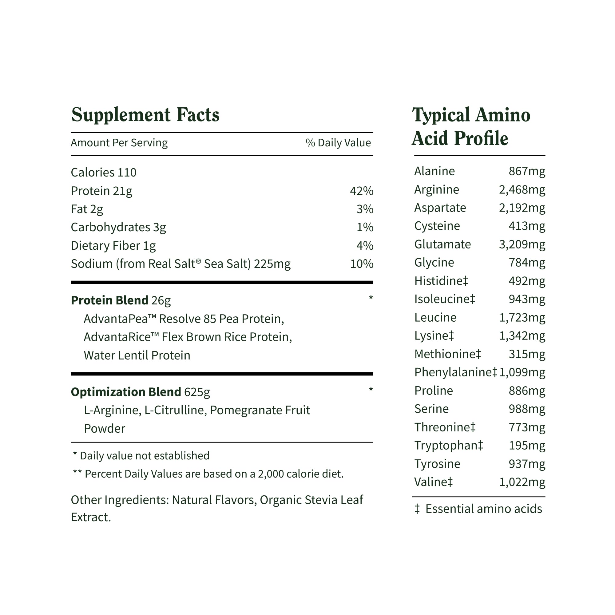 Snap Supplements Vanilla Protein Serving Size, easy scooping for daily use.