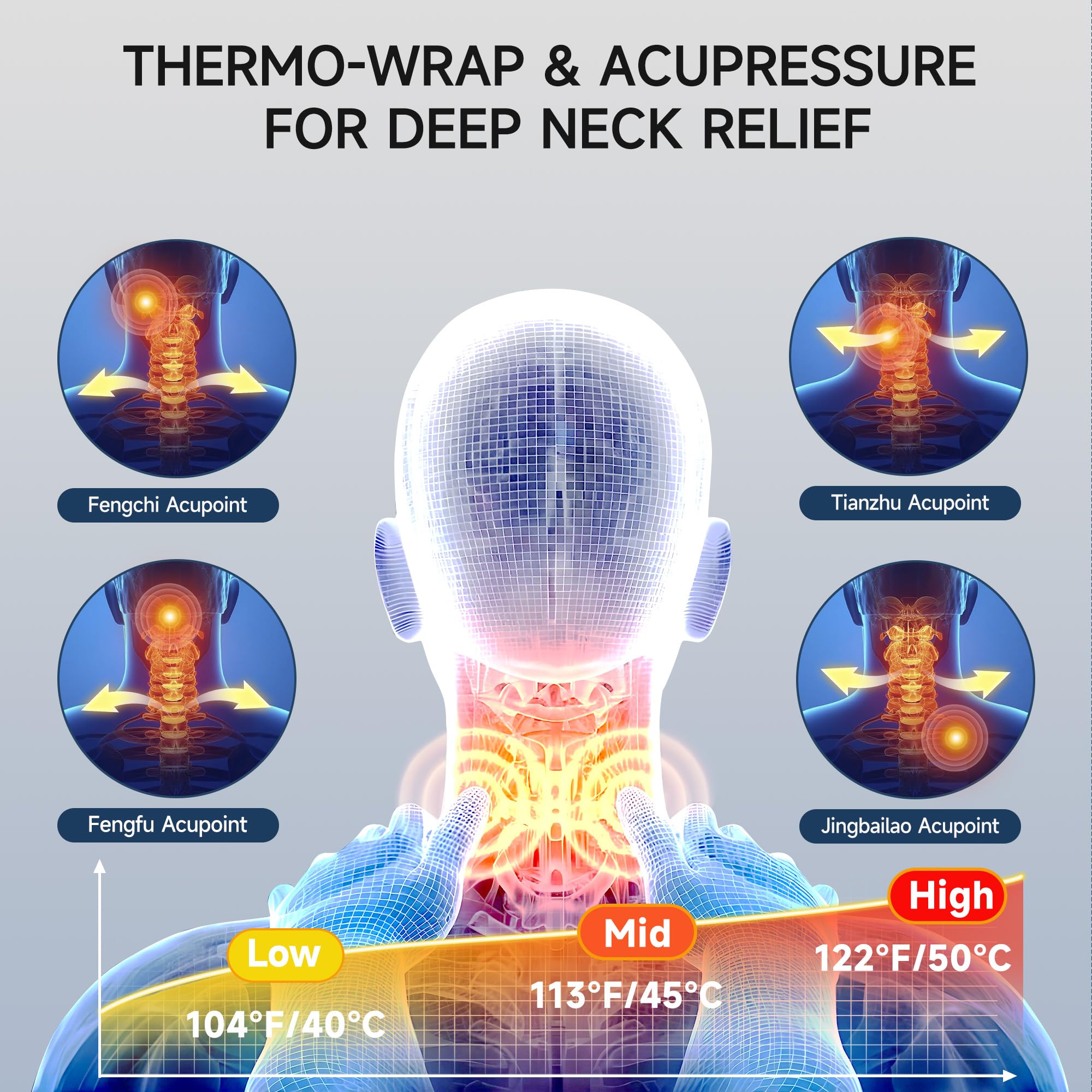 Snawowo heat therapy feature delivers comforting warmth during sessions.