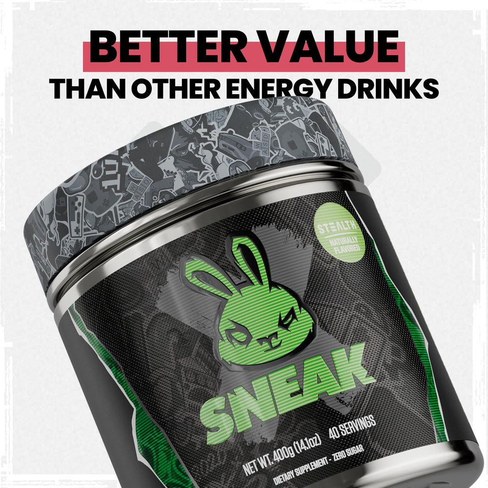 SNEAK powder stirring glass demonstrates easy mixability and flavor blending.
