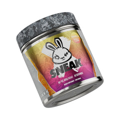 SNEAK Tropikilla powder tub front, highlighting flavor and energy boost