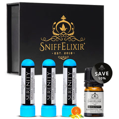 SniffElixir Serenity kit in premium gift box, ideal for gifting wellness.