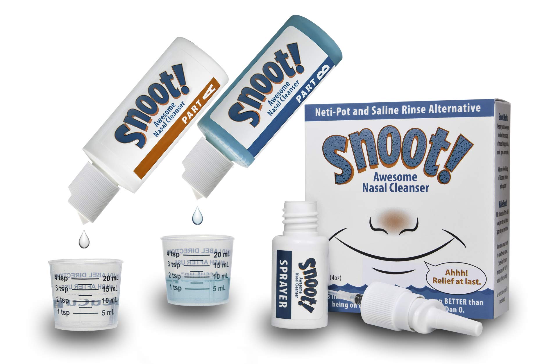 Snoot! Nasal Cleanser strong bottle for travel and illness