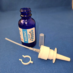 Snoot! two-part mixing cups and 0.7 oz bottle enable simple, effective use.