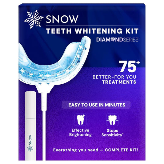 SNOW Teeth Whitening Kit with LED mouthpiece for faster at home whitening results