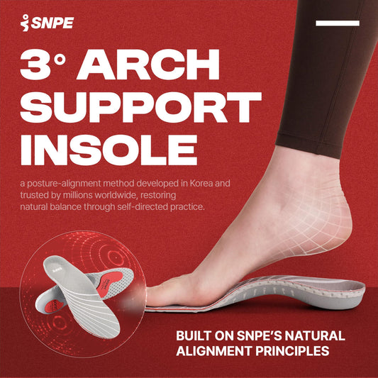 SNPE Arch Support Insoles high arch core provide firm stability for everyday steps.