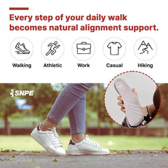 SNPE Arch Support Insoles in shoe view demonstrates easy integration with existing footwear.
