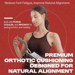 SNPE Arch Support Insoles trim-to-fit guide ensures a precise insole fit.