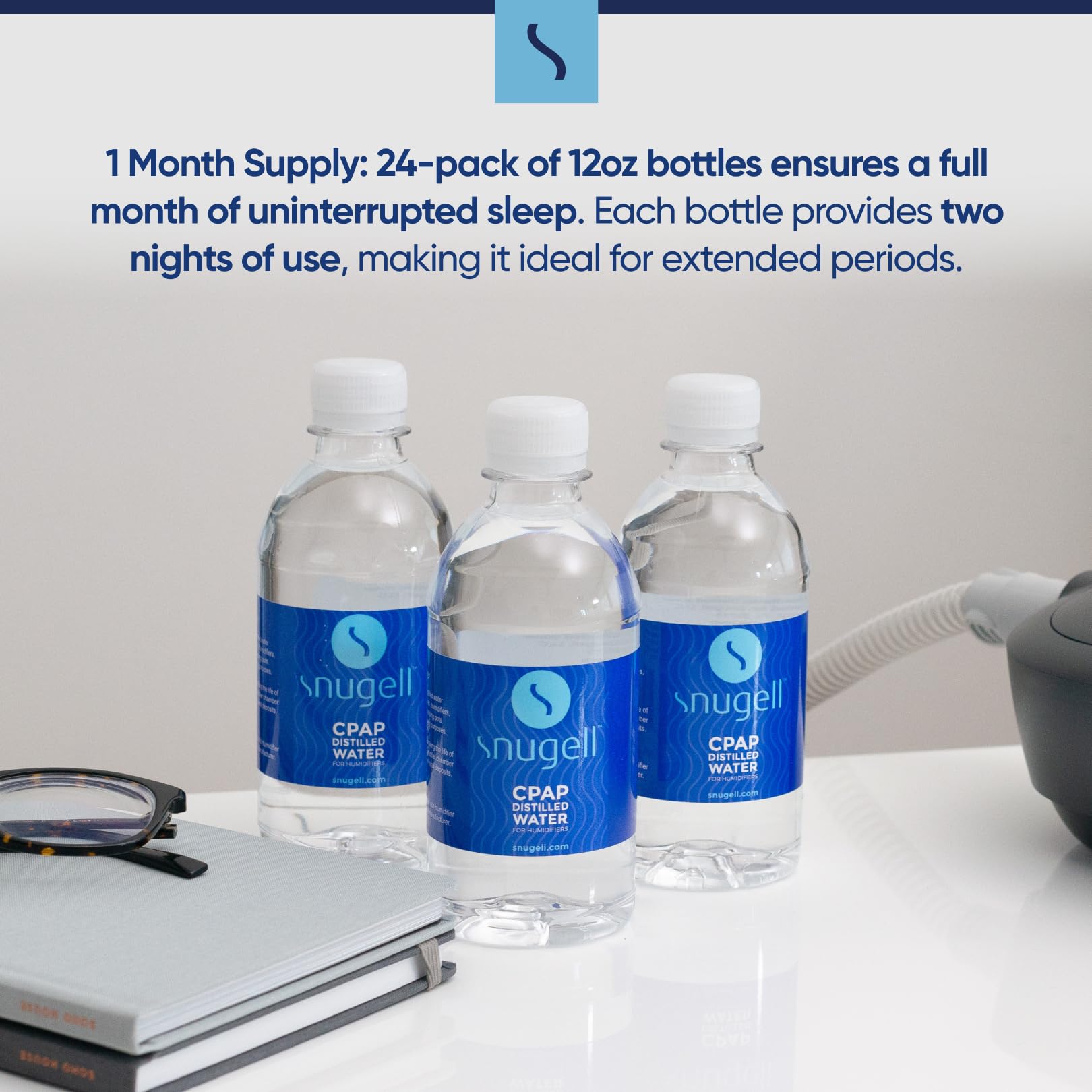 Snugell 24-pack travel set ensures a month of CPAP supply on trips
