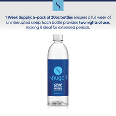 Snugell CPAP water bottles 20oz front view for daily use