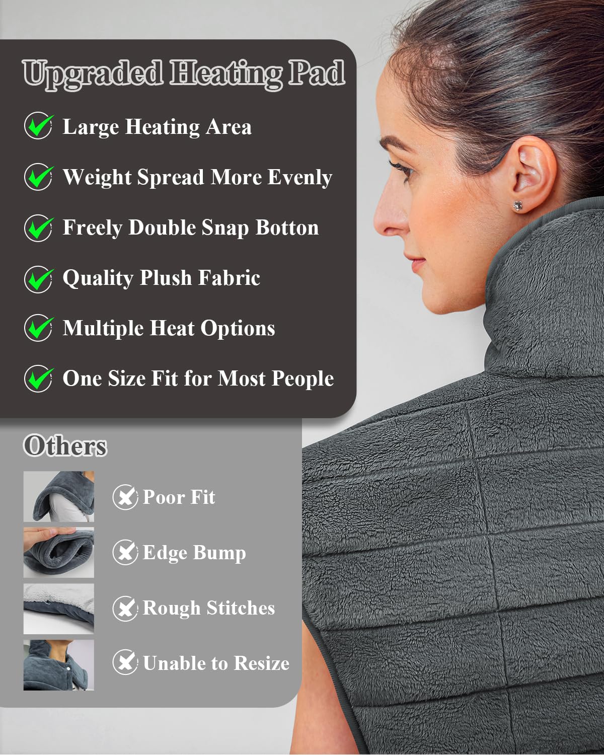 SNUGYOURT 7-foot cord enables flexible placement.