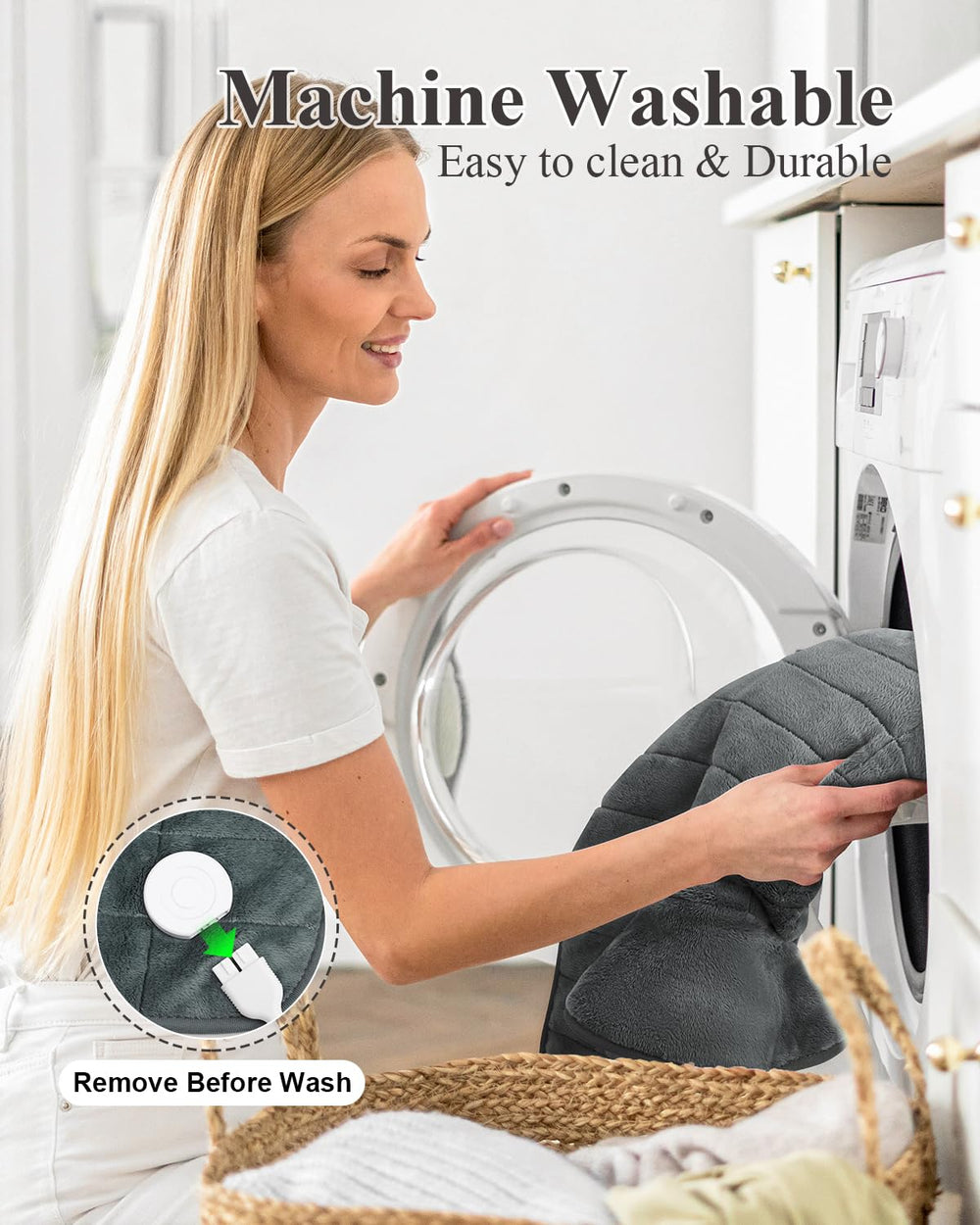SNUGYOURT machine-washable design makes cleaning easy.