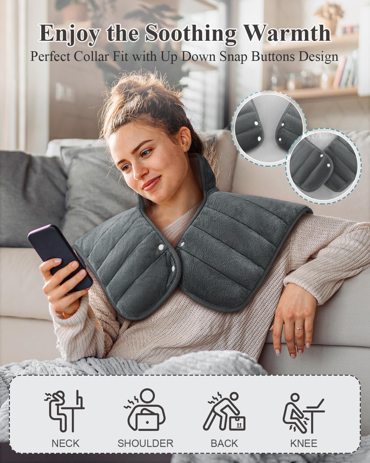 SNUGYOURT soft-weight design with glass beads hugs your body.