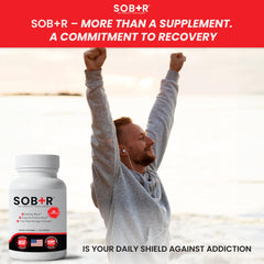 SOB+R label detail emphasizing essential nutrients for recovery nutrition.