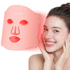 Soeumoir red light mask with 7 colors and 7 modes for at-home sessions