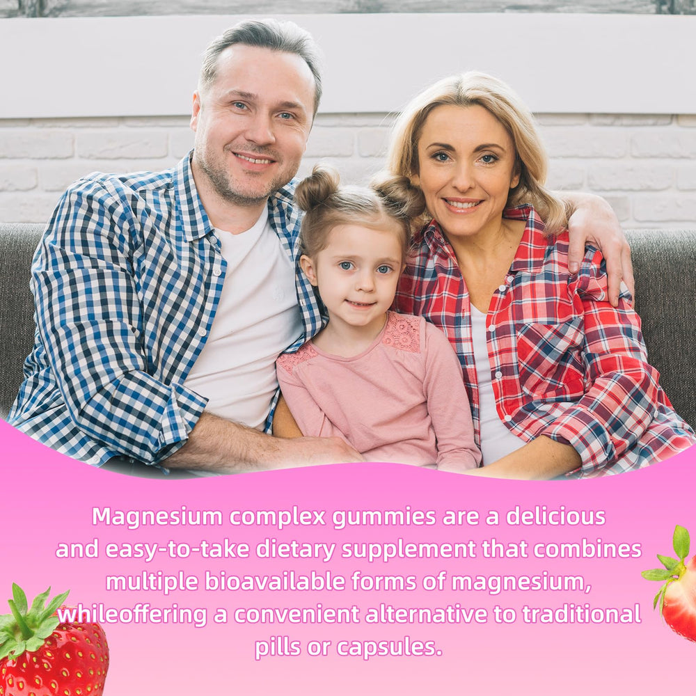 SoftBear Magnesium Complex Gummies family-friendly format for adults and kids.