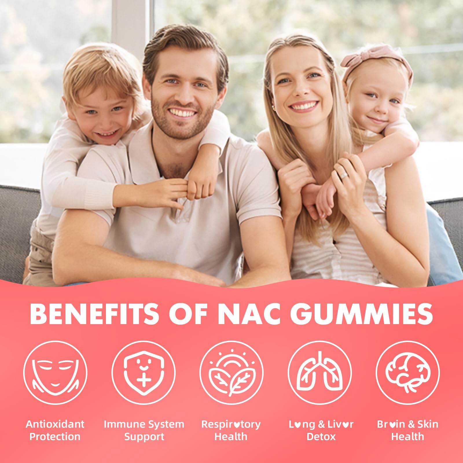 softbear NAC gummies for kids and adults in berry chew form
