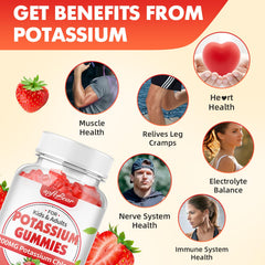 SoftBear Potassium Gummies ingredients vegan label conveys plant-based and gluten-free benefits
