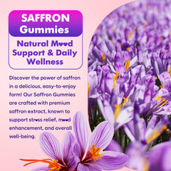 Softbear saffron gummies raspberry-flavor close-up emphasizes natural taste and organic ingredients